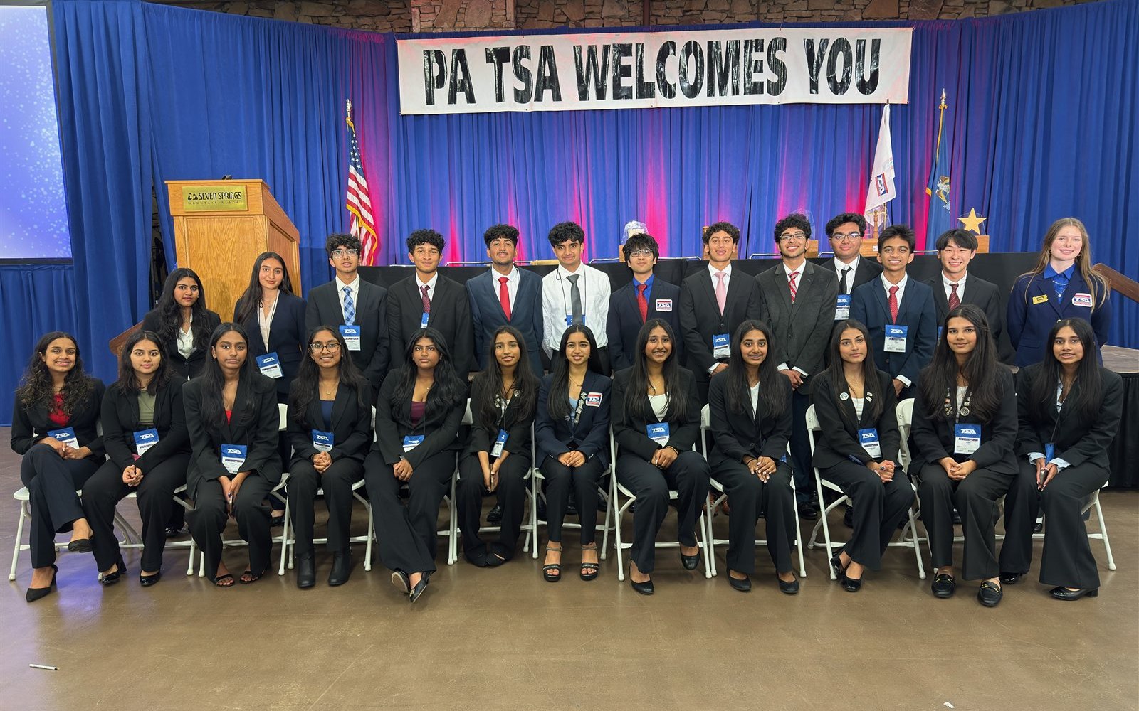 The full Downingtown East TSA chapter at the PA State Leadership Conference